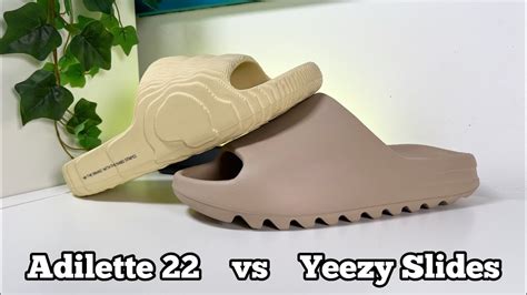 Adidas Adilette vs yeezy